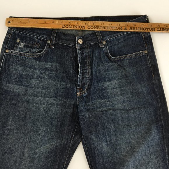 7 For All Mankind Relaxed Button Fly Jeans 36 - Picture 9 of 11